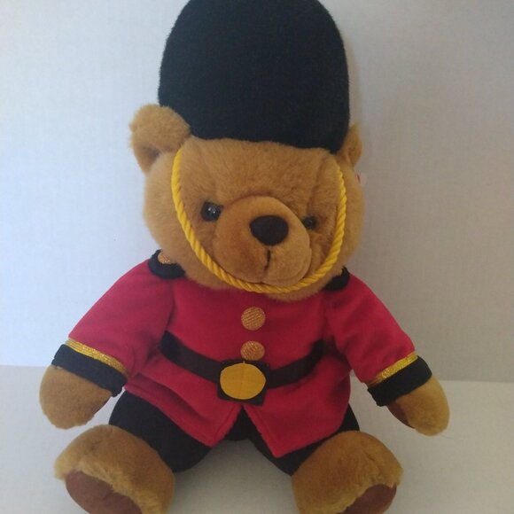 NWT Keel Toys~Simply Soft Collection~Bears of the UK "Sitting Guardsman" 14inch - Picture 1 of 5